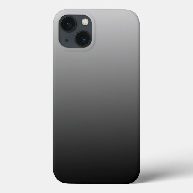 Minimalistiskt Modern Grått Black Ombre (Baksida)