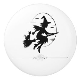 Minimalistiskt Modern Halloween Witch Knopp