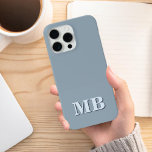 Minimalistiskt Modern Initial Monogram<br><div class="desc">Minimalistiskt,  Modern,  första monogram-telefonväska. Skapa din egen personlig iphone case med anpassningsbar initial namn.</div>