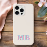 Minimalistiskt Modern Initial Monogram<br><div class="desc">Minimalistiskt,  Modern,  första monogram-telefonväska. Skapa din egen personlig iphone case med anpassningsbar initial namn.</div>