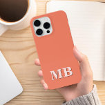 Minimalistiskt Modern Initial Monogram<br><div class="desc">Blått,  minimalistiskt,  första monogramtelefonväska. Skapa din egen personlig iphone case med anpassningsbar initial namn.</div>