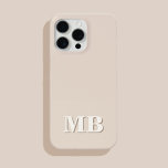 Minimalistiskt Modern Initial Monogram<br><div class="desc">Minimalistiskt,  Modern,  första monogram-telefonväska. Skapa din egen personlig iphone case med anpassningsbar initial namn.</div>