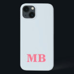 Minimalistiskt Modern Initial Monogram<br><div class="desc">Minimalistiskt,  Modern,  första monogram-telefonväska. Skapa din egen personlig iphone case med anpassningsbar initial namn.</div>