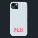 Minimalistiskt Modern Initial Monogram<br><div class="desc">Minimalistiskt,  Modern,  första monogram-telefonväska. Skapa din egen personlig iphone case med anpassningsbar initial namn.</div>