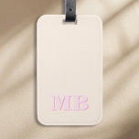 Minimalistiskt Modern Initial Monogram Bagagebricka<br><div class="desc">Minimalistisk,  modern,  ursprunglig monogram resagemärkning. Skapa din egen personlig-bagagetapp med anpassningsbarnas första namn.</div>