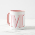 Minimalistiskt Modern Initial Monogram Mugg<br><div class="desc">Navy Blue Minimalist Modern Initial Monogram Mugg. Skapa ditt eget personlig mugg med anpassningsbar initial namn.</div>