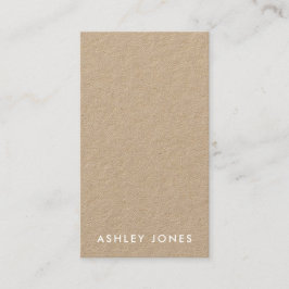 Minimalistiskt Modern Kraft-Affärskort Visitkort