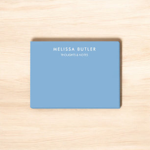 Minimalistiskt Modern Light Blue Post-it Block