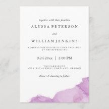 Minimalistiskt Modern Lila Watercolor Stänk