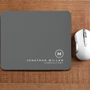 Minimalistiskt Modern Monogram Musmatta