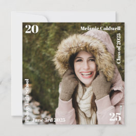 Minimalistiskt Modern Photo Collage Studenten Meddelande