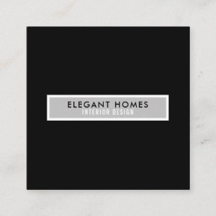 Minimalistiskt Modern Professionell Square Fyrkantigt Visitkort