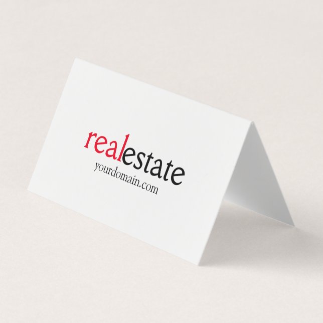 Minimalistiskt Modern Real Gods Agent Visitkort (Framsida)