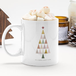 Minimalistiskt Modern Scandi Simple Julgran Kaffemugg