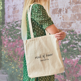 Minimalistiskt Modern Script Bachelorette Party Tygkasse