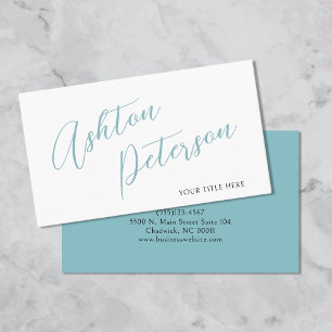 Minimalistiskt Modern Script Namn-Affärskort Visitkort