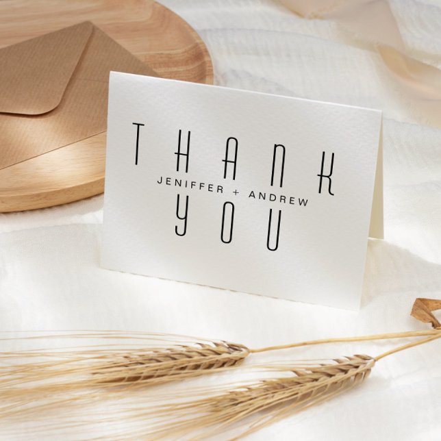 Minimalistiskt Modern Script Tack Photo Kort (Skapare uppladdad)