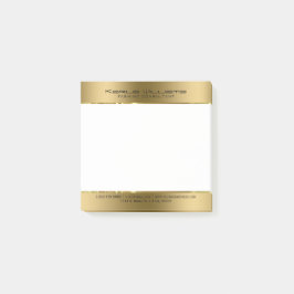 Minimalistiskt Modern Shiny Faux Guld Post-it Block