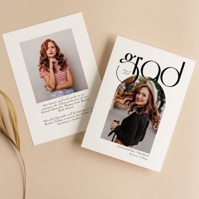 Minimalistiskt Modern Simple Arch Photo Studenten Meddelande (Skapare uppladdad)