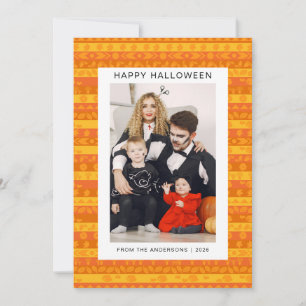 Minimalistiskt Modern Spooky Happy halloween 1-fot Julkort