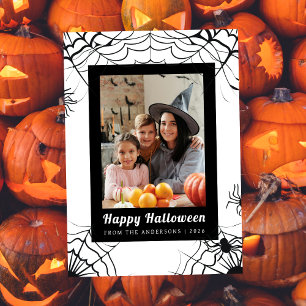 Minimalistiskt Modern Spooky Happy halloween 1-fot Julkort