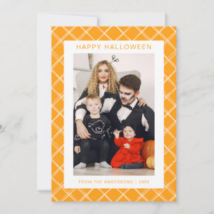 Minimalistiskt Modern Spooky Happy halloween 1-fot Julkort