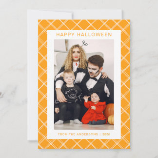 Minimalistiskt Modern Spooky Happy halloween 1-fot Julkort