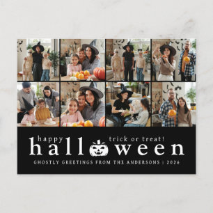 Minimalistiskt Modern Spooky Happy halloween 6-fot Helg Vykort