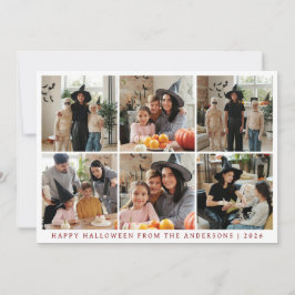 Minimalistiskt Modern Spooky Happy halloween 6-fot Julkort