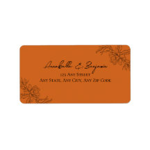 Minimalistiskt Modern Terracotta Blommigt Bröllop