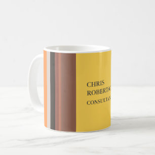 Minimalistiskt modernt enkelt namn kaffemugg