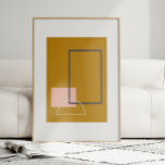 Minimalistiskt modernt Geometriskt mustard i mitte Poster<br><div class="desc">Lägg till en aning sofistikering i ditt rum med denna minimalistiska moderna abstrakt-konst i mitten av århundradet poster. Med fet geometrisk form i senapsform, rosa och marin gult fångar denna konstruktion det rena linjer och återger halvsekelestetiken. Idealisk för den moderna hemskretsen är biet en unik, underskattad elegans som tilltalar dem...</div>