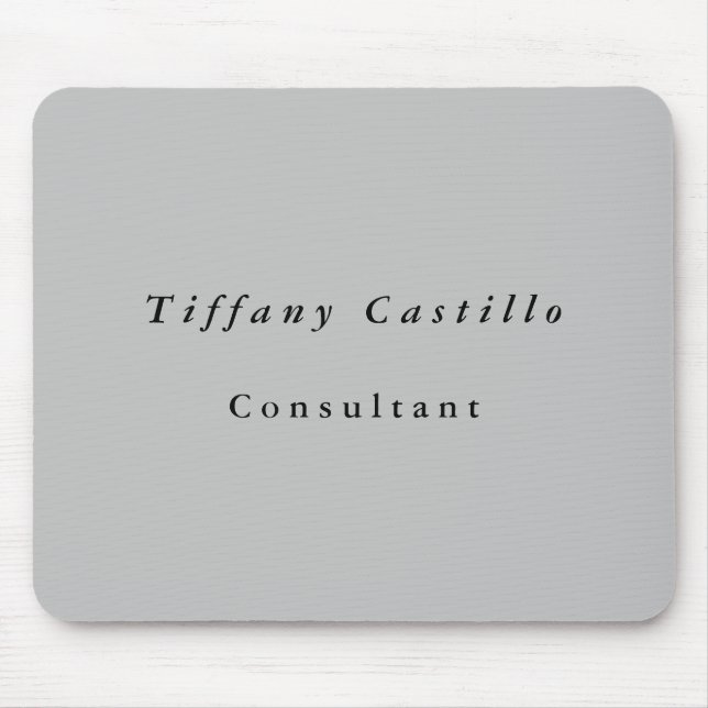 Minimalistiskt modernt Grått med enkel enkel enkel Musmatta (Framsidan)