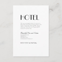 Minimalistiskt modernt konsthändelse i Bröllop Tilläggskort