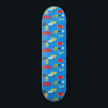 Minimalistiskt modernt konstskateboard mini skateboard bräda 18,5 cm<br><div class="desc">Denna minimalistiska moderna konstskateboard är perfektens blandning av modernt, abstrakt och kitsch. 1960-talets minimalistiska konstdesign i stil har en ljus koboltblått som normalt bara ses på uniformer för flygassistenter i vintage. Den vibrerande blåsan skapar en bakgrund för en mängd organiserade former i färg av rött, akvarier, gult, svart och vitt....</div>