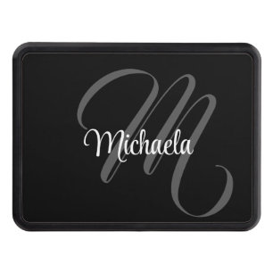 Minimalistiskt modernt monogram, inledande namn dragkroksskydd