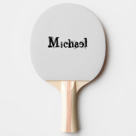 Minimalistiskt modernt monogram namn svart grått pingisracket