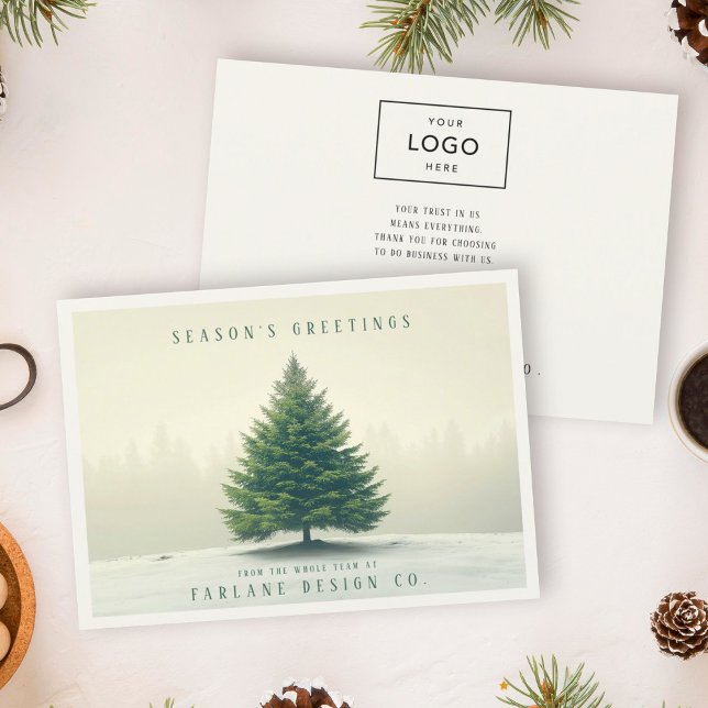 Minimalistiskt modernt Professionell - enkelt Offi Julkort (Skapare uppladdad)