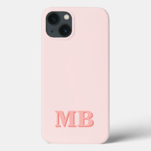 Minimalistiskt modernt Rosa i koral, initialt mono