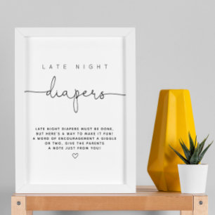 Minimalistiskt, modernt, sent nattlejt spel poster