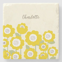 Minimalistiskt, modernt solrosminimalt, anpassat n stenunderlägg