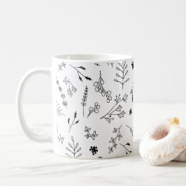 Minimalistiskt modernt Trendig botaniskt Kaffemugg