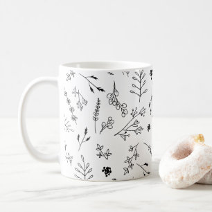 Minimalistiskt modernt Trendig botaniskt Kaffemugg