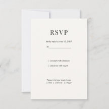 Minimalistiskt modernt typografiskt bröllops-svars