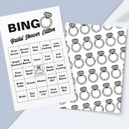 Minimalistiskt Möhippa-Bingo-spel