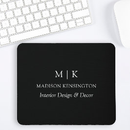 Minimalistiskt Monogram eller Lägg till Logotyp Bu Musmatta