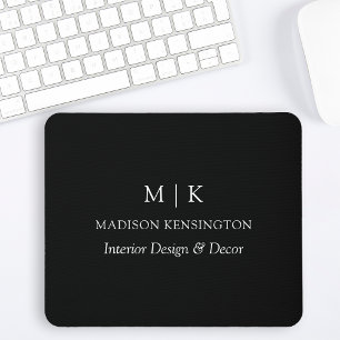 Minimalistiskt Monogram eller Lägg till Logotyp Bu Musmatta