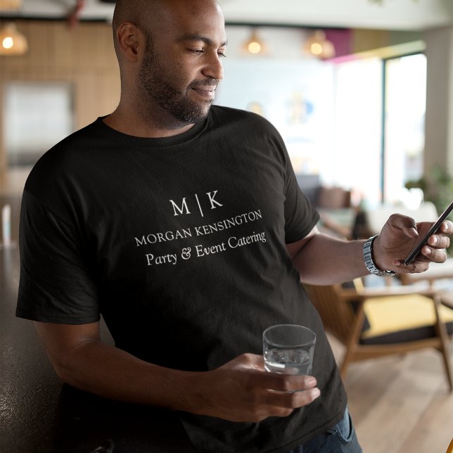 Minimalistiskt monogram eller Lägg till Logotyp, f T Shirt (Choose from a variety of shirt colors and styles)