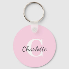 Minimalistiskt Monogram för personlig Namn Anpassn Nyckelring