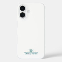 Minimalistiskt Monogram iphone case-Personlig Namn